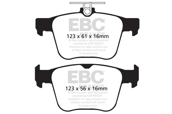 DP82173RPX - EBC RP-X Brake Pads; Rear - Image 4