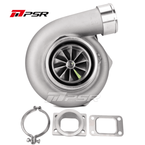 PSR3576 Gen2 Dual Ball Bearing Turbocharger – .82 STAINLESS STEEL DUAL V-BAND+T3 Adapter