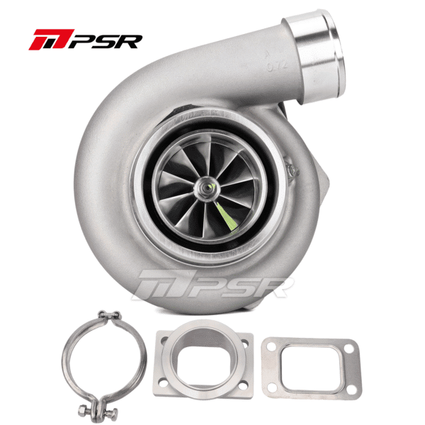 PSR3576 Gen2 Dual Ball Bearing Turbocharger - .82 STAINLESS STEEL DUAL V-BAND+T3 Adapter