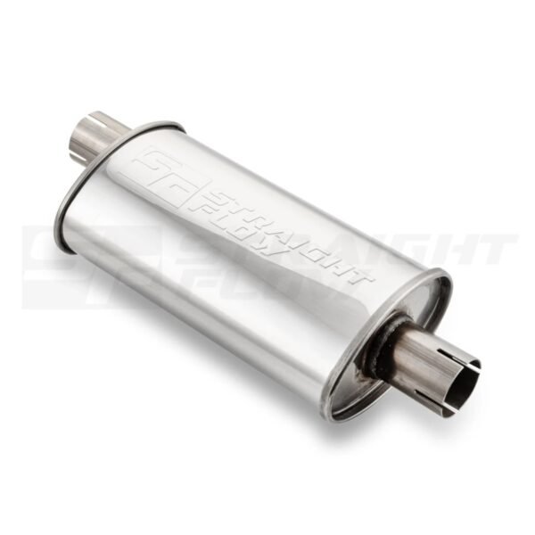 Muffler Oval C/O 100/165mm L-320mm D-51 SS