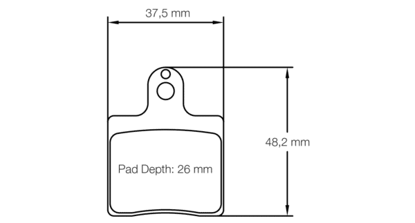 S5101K01001 - Pagid K 1 Brake Pads; Front - Image 2