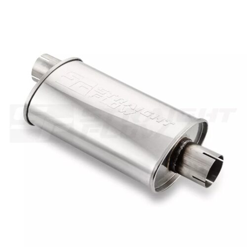Muffler Oval C/O 115/185 L-320mm D-63 SS