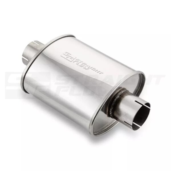 Muffler  Oval C/C 140/220mm L-250mm D-76 SS