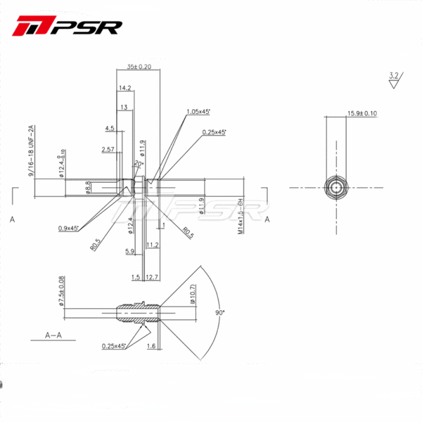 PSR Turbo Water Cooling Fitting Kit -6 AN for PT/X28 PT/X30 PT/X35 GEN I/II PSR3584 GEN2 PTG25 PTG30 PTG35 PTG42 - Image 3