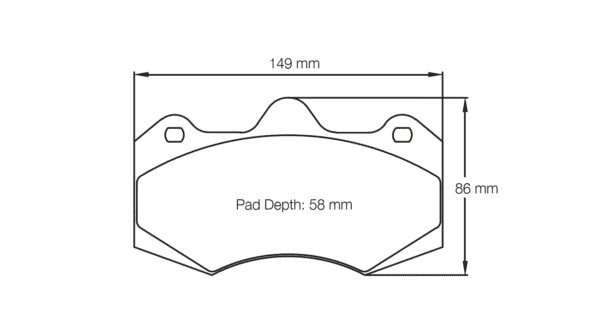 S4346L01001 - Pagid RSL 1 Brake Pads; Front - Image 2