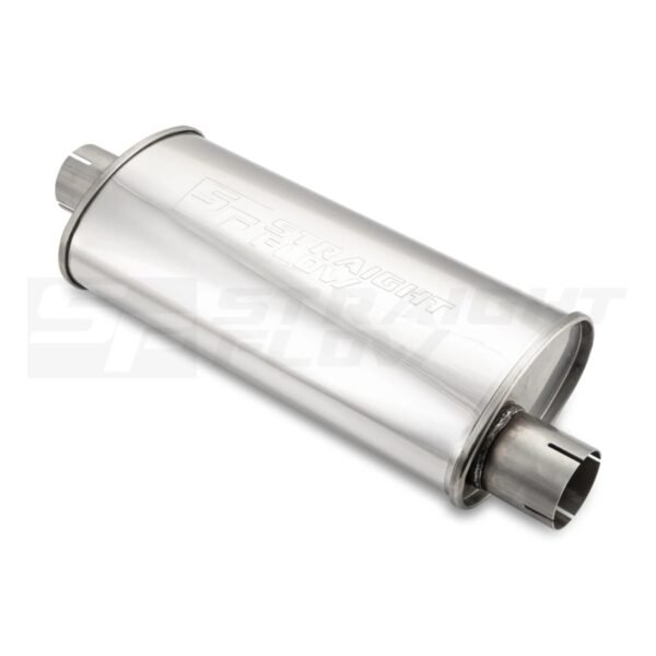 Muffler Oval C/O 115/185 L-420mm D-63 SS - Image 3