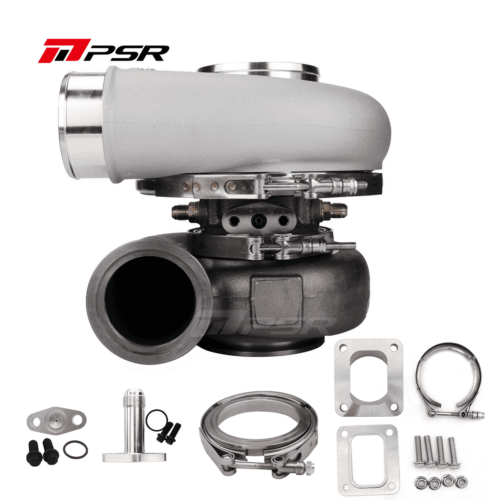 PSR Forward Rotation 7975G COMPACT Dual Ball Bearing Turbocharger HP Rating 1450 – 1.01 A/R DUAL V-BAND+An Adapter Vband to T4