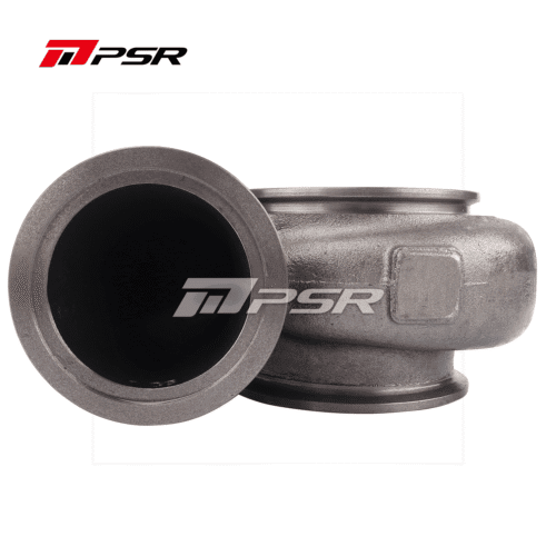 PSR 70G Turbine Housings for 6270G 7170G Turbos – V-Band Inlet (fits 3" OD Tubing), V-Band Outlet (fits 3.5" OD Tubing), 1.06 A/R