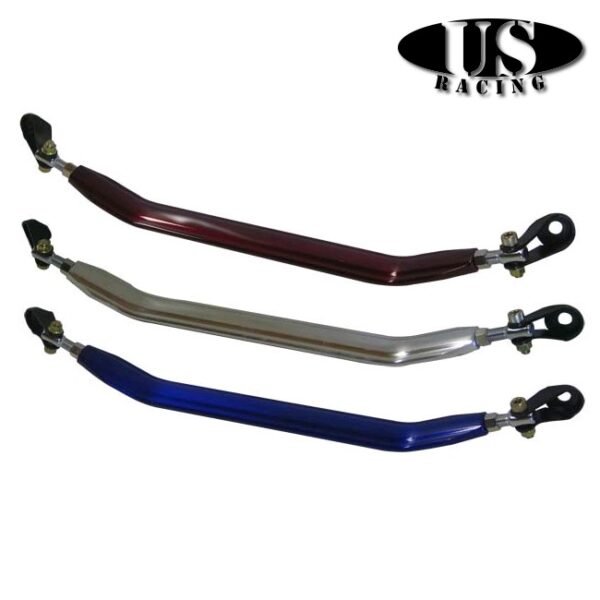 US-Racing Strutbrace Front Lower B-Style Polished (Civic 87-01/CRX/Del Sol/Integra)