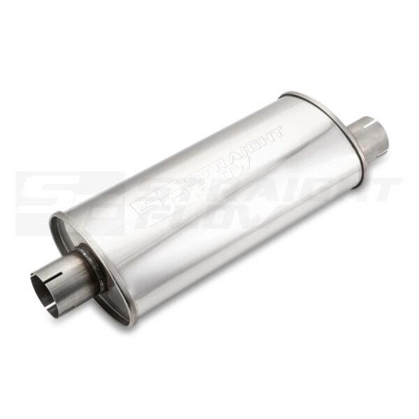 Muffler Oval C/O 115/185 L-420mm D-63 SS