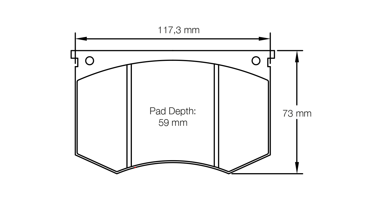 S1195H03001 - Pagid RSH 3 Brake Pads; Front - Image 2