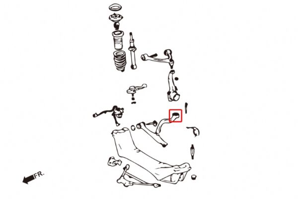 Front Tension Rod Bushing Lexus GS, Toyota Aristo - Image 2
