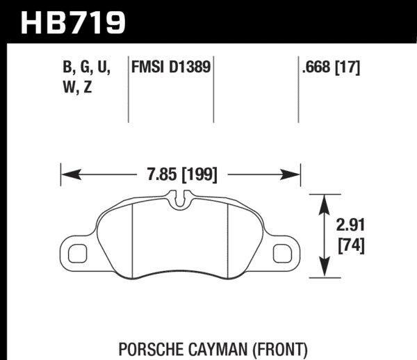 HB719G.668 - Hawk DTC-60 Brake Pads; Front - Image 2