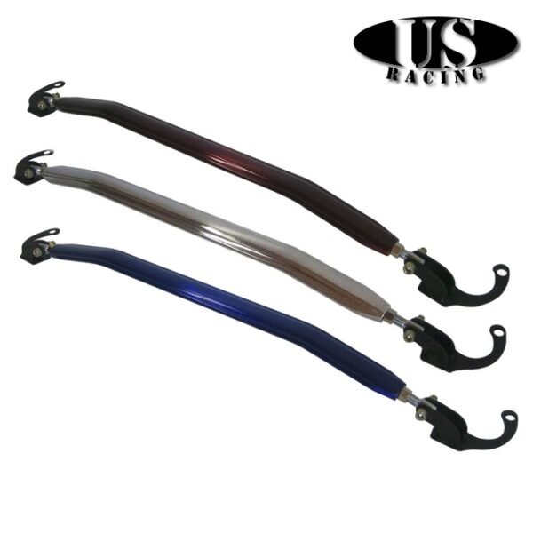 US-Racing Strutbrace Front Upper B-Style Blue (Civic 87-01/CRX/Del Sol/Integra)