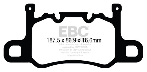 DP52207NDX - EBC Bluestuff NDX Brake Pads; Rear - Image 2