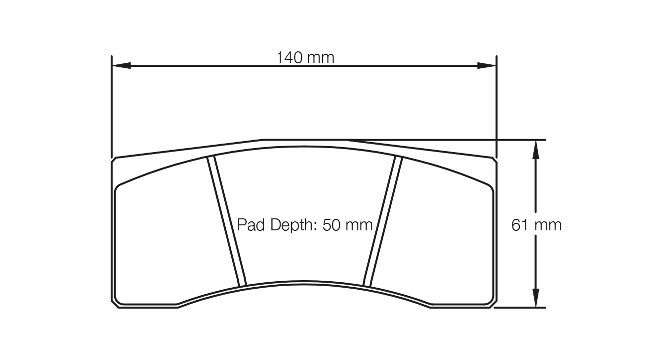 S1619L01001 - Pagid RSL 1 Brake Pads; Rear - Image 2