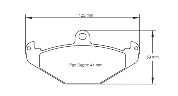 E168242010 - Pagid RS 42 Brake Pads; Rear - Image 2