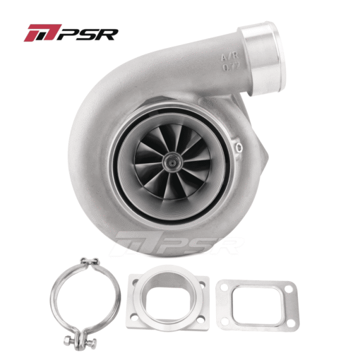 PSR3582 GEN2 Dual Ball Bearing Turbocharger – .82 STAINLESS STEEL DUAL V-BAND+T3 Adapter