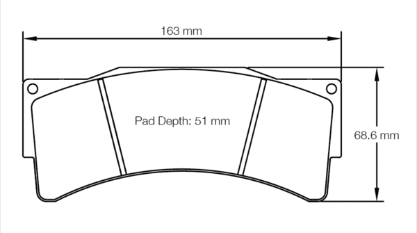 S8233T01001 - Pagid RST 1 Brake Pads; Front/Rear - Image 2