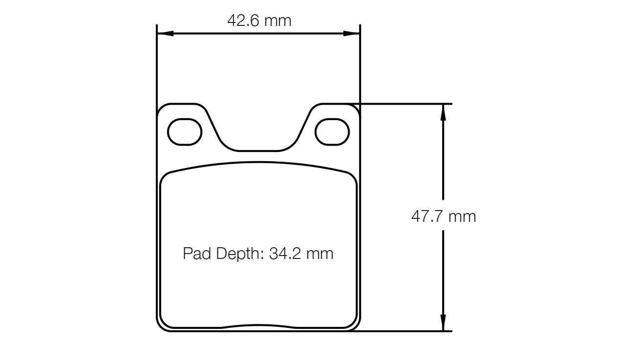 S5104K01001 - Pagid K 1 Brake Pads; Rear - Image 2