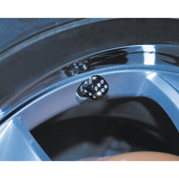 AirCaps valve cap set Cryst Cube black - Image 2