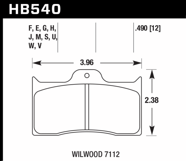 HB540D.490 - Hawk ER-1 Brake Pads; - Image 2