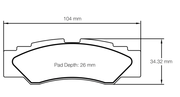 S6004UT1001 - Pagid UT 1 Brake Pads; Rear - Image 2