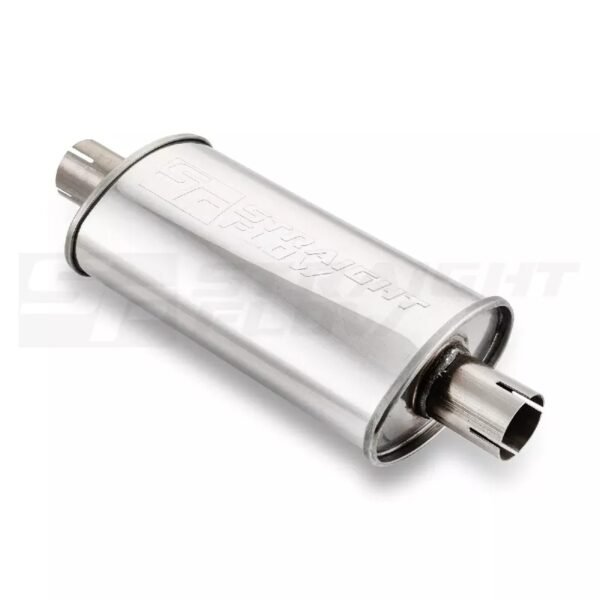 Muffler Oval C/C 100/165mm L-320mm D-51 SS - Image 2