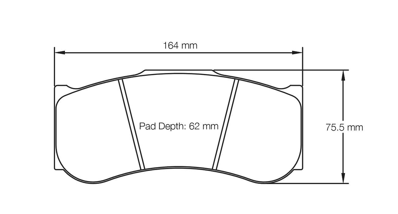 S2019L2E001 - Pagid RSL 2E Brake Pads; Front - Image 2