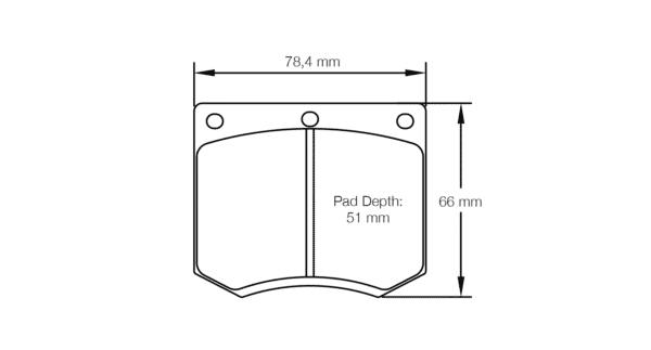 S4905H42001 - Pagid RSH 42 Brake Pads; Front - Image 2