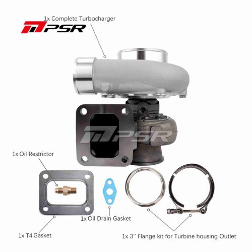 PSR3576 Gen2 Dual Ball Bearing Turbocharger – T4 .82 V-BAND