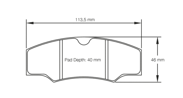 S1749T5E001 - Pagid RST 5E Brake Pads; Rear - Image 2
