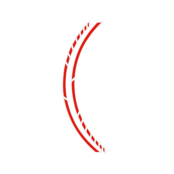 PIN-Strip. 'Racing' rim design Neon-Red
