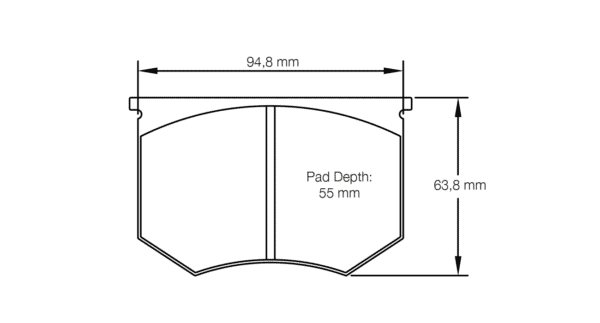 S4508H29E01 - Pagid RSH 29E Brake Pads; Front/Rear - Image 2