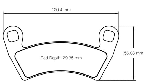 S6000UT1001 - Pagid UT 1 Brake Pads; Front/Rear - Image 2