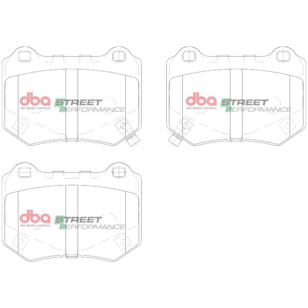 DB15007SP - DBA Street Performance Brake Pads; Rear - Image 3
