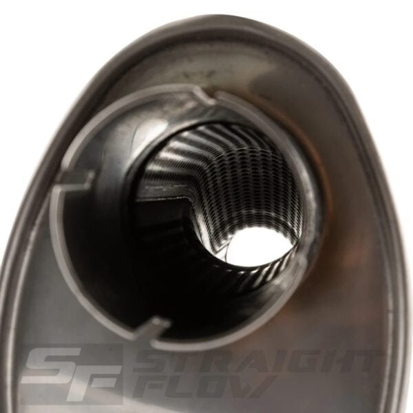 Muffler Oval C/O 100/165mm L-320mm D-51 SS - Image 4