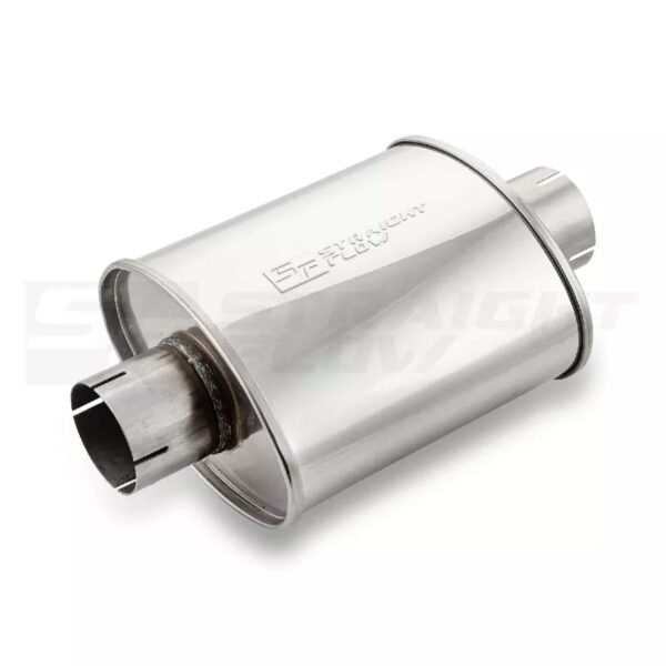 Muffler  Oval C/C 140/220mm L-250mm D-76 SS - Image 2