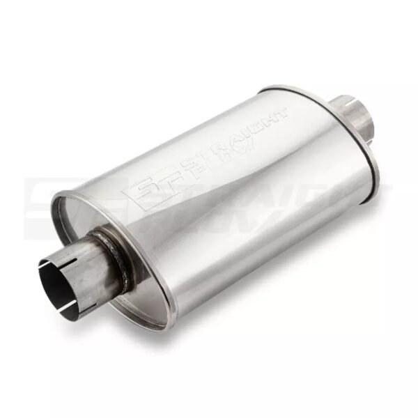 Muffler  Oval 2x2 140/220mm L-320mm D-76 SS - Image 2