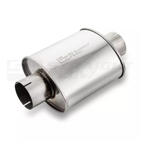 Muffler  Oval C/C 140/220 L-250 D-89 SS