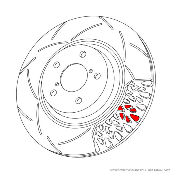 DBA3144LS - Street Series T2 Brake Rotor; Front - Image 3
