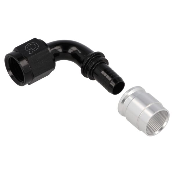 Shrink Hose Adapter PTFE 90° AN6