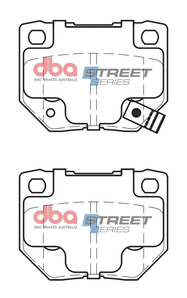 DB1220SS - DBA Street Series Brake Pads; Rear - Image 3
