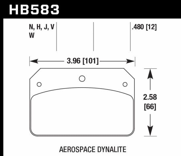 HB583J.480 - Hawk DR-97 Brake Pads; - Image 2