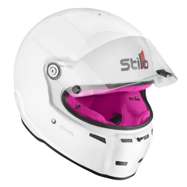 Stilo ST5FN CMR Kart helmet - White/Pink - Size 54-XS
