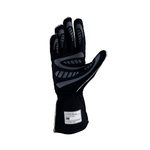 OMP FIRST EVO gloves - FIA 8856-2018 - Black - Size S