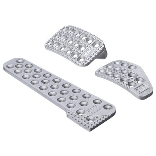 OMP SET 3 ALU RACING PEDALS SILVER