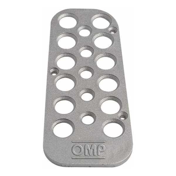OMP ALU DRIVER'S FOOTREST SILVER