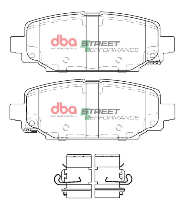 DB15125SP - DBA Street Performance Brake Pads; Rear - Image 3