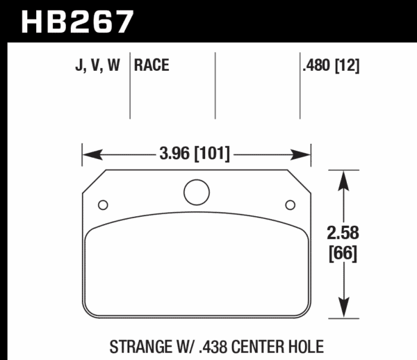 HB267W.480 - Hawk DTC-30 Brake Pads; - Image 2